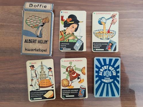Albert Hein Boffie kwartetspel vintage 1936, Verzamelen, Speelkaarten, Jokers en Kwartetten, Zo goed als nieuw, Kwartet(ten), Ophalen of Verzenden