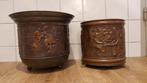 koperen bloempotten, Antiek en Kunst, Antiek | Koper en Brons, Ophalen of Verzenden