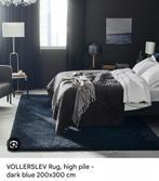 Vollerslev Ikea donkerblauw vloerkleed 200x300, Huis en Inrichting, Ophalen, Gebruikt, Blauw, 200 cm of meer