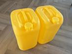 Gele Jerrycans 25 liter UN gekeurd, Tuin en Terras, Regentonnen, Minder dan 75 liter, Ophalen, Zo goed als nieuw, Kunststof