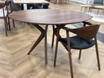 Artisan lakri 140cm notenhout, Ophalen, Rond, Vijf personen of meer, 100 tot 150 cm