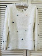 Trui, wit, lange mouwen, ronde hals, "GD", Mt M, Nieuw., Maat 38/40 (M), Golden Days, Wit, Nieuw