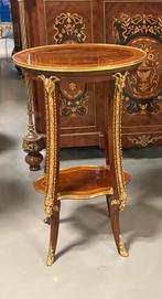 Barok bijzettafel pallisander venier en uniko brons, Huis en Inrichting, Ophalen of Verzenden, Nieuw, Vijf personen of meer