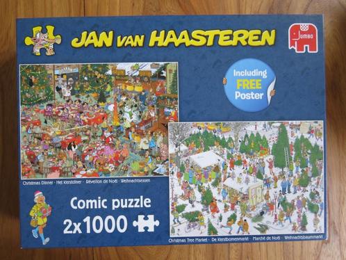 Puzzel Jan van Haasteren 2 x 1000 stukjes nieuw in plastic, Hobby en Vrije tijd, Denksport en Puzzels, Nieuw, Legpuzzel, 500 t/m 1500 stukjes