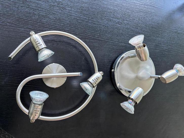 2 Plafonlampen - Spotjes, Huis en Inrichting, Lampen | Losse lampen, Zo goed als nieuw, Halogeen (gloei)lamp, Minder dan 30 watt