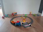 Duplo treinbaan vliegtuig vrachtwagen trein, Ophalen of Verzenden, Zo goed als nieuw, Duplo