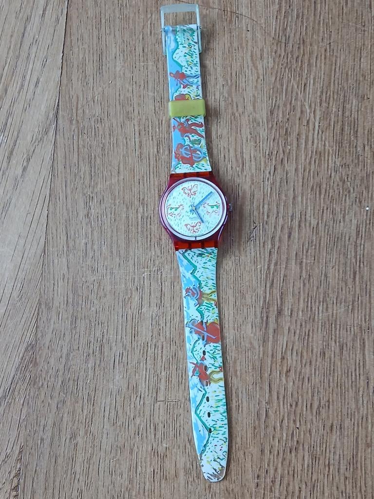 Vintage Swatch horloge met uniek design, Verzamelen, Ophalen of Verzenden