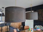 2x complete NYMÖ Lampenkappen zwart/messing 59cm, Huis en Inrichting, Ophalen of Verzenden, Zo goed als nieuw, Minder dan 50 cm