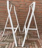 2 metalen schragen / tafelpoten 70cm hoog, Ophalen, Tafelpoot, Gebruikt, 50 tot 100 cm