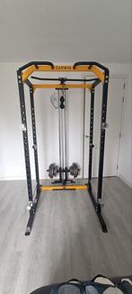 Power cage met pulley, Sport en Fitness, Fitnessapparatuur, Ophalen, Zo goed als nieuw, Metaal, Spinningfiets