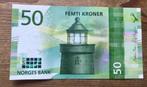 50 Noorse Kronen 2017 vuurtoren Lighthouse redelijke kwalit, Ophalen of Verzenden, Overige landen, Los biljet
