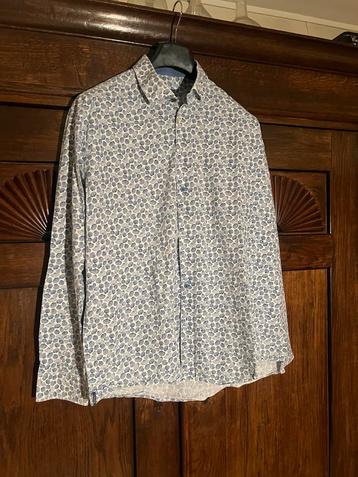 Blauw overhemd met schelpen print - xxl beschikbaar voor biedingen