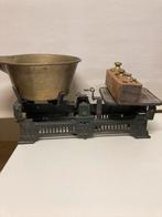 Antieke weegschaal inclusief gewichten, Ophalen of Verzenden