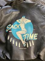 Vintage leren Avirex jas. ‘Sack Time’ pin up, Ophalen, Maat 56/58 (XL), Bruin