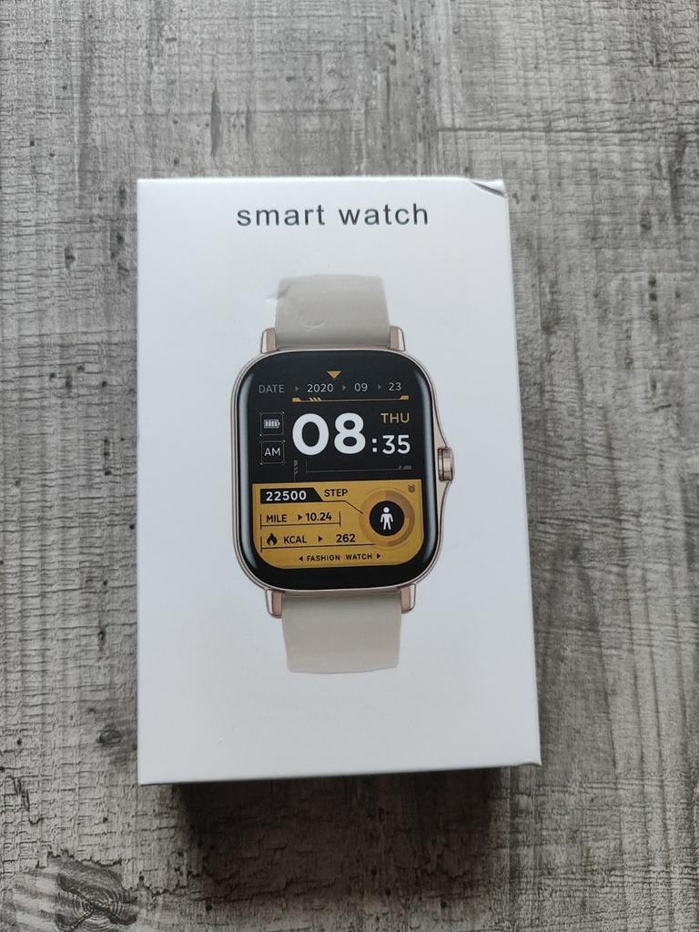 Smartwatch - Nieuwstaat, Sieraden, Tassen en Uiterlijk, Smartwatches, Zwart, Nieuw, Snelheid, Ophalen of Verzenden