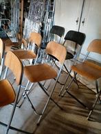 Bar krukken - Zwart & Hout - 7 stuks, Huis en Inrichting, Stoelen, Ophalen, Gebruikt, Zwart, Modern