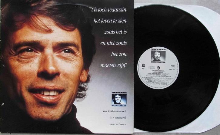 Jacques Brel Monoface PROMO LP  Jacques Brel Stichting, Cd's en Dvd's, Vinyl | Pop, Gebruikt, 1960 tot 1980, 12 inch, Ophalen of Verzenden