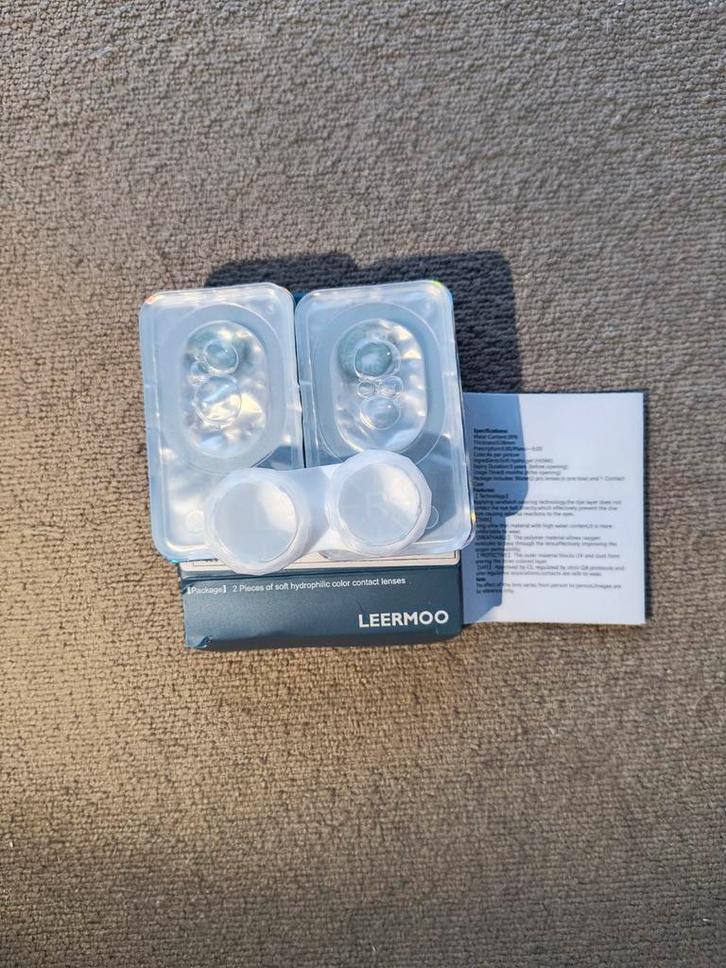 Kleurlenzen blauw, Sieraden, Tassen en Uiterlijk, Uiterlijk | Gezichtsverzorging, Zo goed als nieuw, Ogen, Ophalen of Verzenden