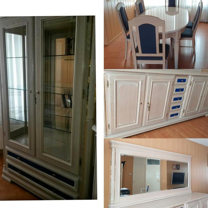 Luxe klassieke massief eikenhout meubelset Morres, Huis en Inrichting, Complete inboedels, Ophalen