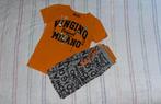 tweedelige Vingino pyjama oranje grijs maat 146/152, Jongen, Zo goed als nieuw, Nacht- of Onderkleding, Verzenden