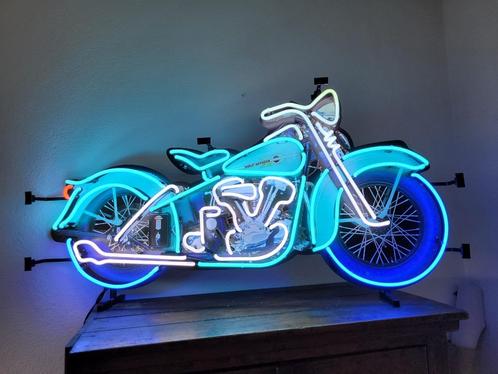 grote MOTOR neonverlichting auto neon lamp fifties sixties, Verzamelen, Merken en Reclamevoorwerpen, Lichtbak of (neon) lamp, Ophalen