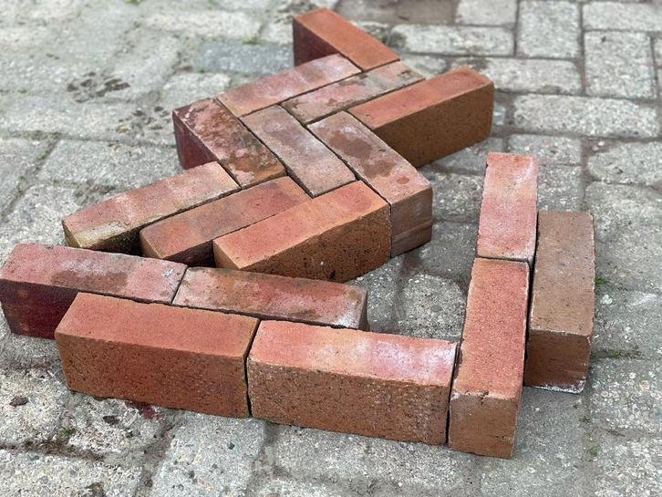 Gebakken stenen, sierbestrating, waaltjes/ dikformaten., Tuin en Terras, Overige Tuin en Terras, Nieuw, Ophalen of Verzenden