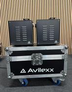 2x Avilexx Sparkus 2 in flightcase, Ophalen of Verzenden, Zo goed als nieuw, Licht