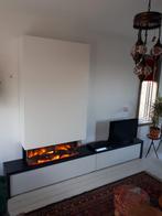 Sfeervolle elektrische haard met ombouw, Ophalen, Gebruikt, Vrijstaande haard, Elektrische haard