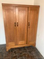 Art Deco eiken kledingkast met hang- en leg gedeelte, Huis en Inrichting, Kasten | Kledingkasten, Ophalen, O, Eikenhout, Met lade(s)