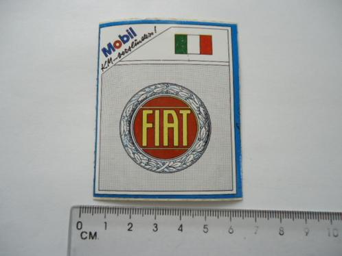sticker oud Fiat logo auto oldtimer mobil oil retro italie, Verzamelen, Stickers, Zo goed als nieuw, Bedrijf of Vereniging, Verzenden