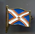 Ameland vlag koper broche ( W_546 ), Verzamelen, Speldjes, Pins en Buttons, Verzenden, Nieuw, Stad of Land, Speldje of Pin