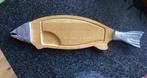 Serveerplank, hout, aluminium, vis, groot, vintage, Ophalen