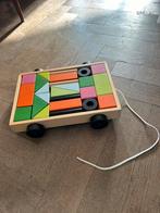 Ikea blokkenkar, Kinderen en Baby's, Speelgoed | Houten speelgoed, Ophalen, Zo goed als nieuw, Overige typen