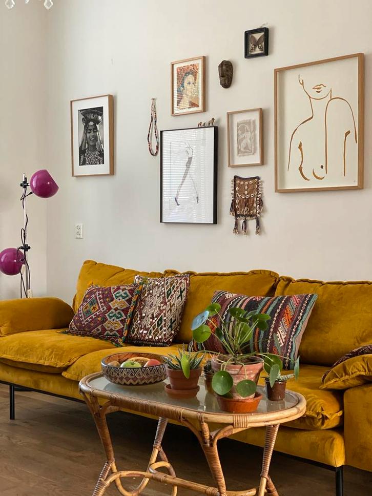 Vintage Herda Vloerlamp Fuchsia Design, Huis en Inrichting, Lampen | Vloerlampen, Gebruikt, 150 tot 200 cm, Metaal, Ophalen of Verzenden