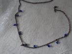 met blauwe kraaltjes nr k 5665, Ophalen of Verzenden, Nieuw, Blauw, Overige materialen