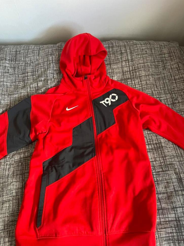 Nike T90 Orgineel Trainingsjack Maat M, Kleding | Heren, Sportkleding, Zo goed als nieuw, Voetbal, Rood, Ophalen of Verzenden