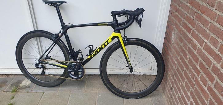 Giant Racefiets, Fietsen en Brommers, Fietsen | Racefietsen, Gebruikt, Giant, Meer dan 20 versnellingen, 28 inch, Carbon, 53 tot 57 cm
