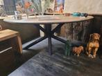 Ovale eetkamer tafel, Huis en Inrichting, Tafels | Eettafels, Ophalen, 100 tot 150 cm, Nieuw, Landelijk