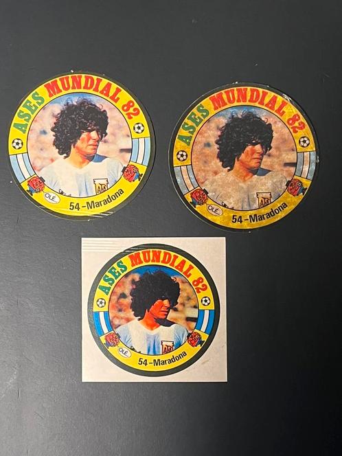 Voetbalplaatjes WK 1982 REYAUCA ASES Panini MARADONA, Verzamelen, Sportartikelen en Voetbal, Gebruikt, Poster, Plaatje of Sticker