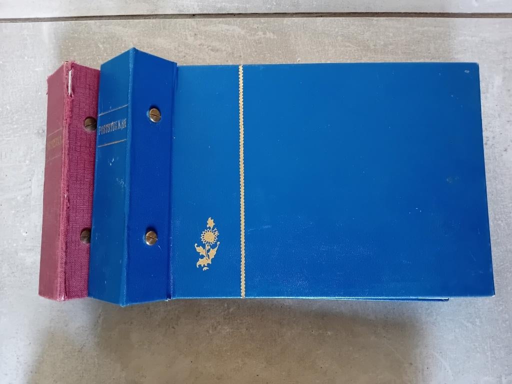 Albums Blauw en Rood/Bruin 20 bladen voor 40 FDCs. Ansichten, Postzegels en Munten, Postzegels | Toebehoren, Verzenden, Verzamelalbum