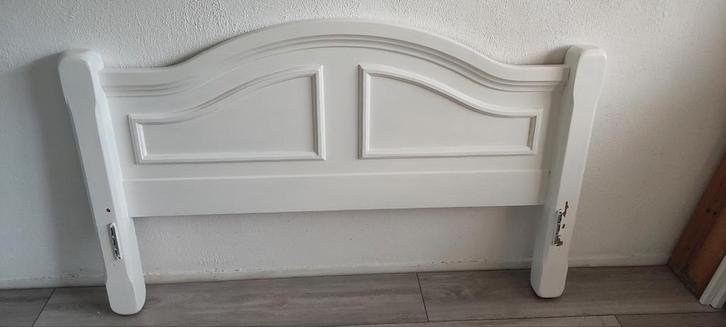 Bed 140x200, Huis en Inrichting, Slaapkamer | Bedden, Zo goed als nieuw, Tweepersoons, 140 cm, 200 cm, Hout, Wit, Ophalen of Verzenden