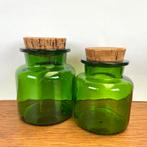 Vintage groene apothekerspotten, Ophalen of Verzenden