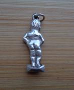 zilveren vintage bedel manneke pies Brussel [039], Overige merken, Ophalen of Verzenden, Zo goed als nieuw, 1 bedel