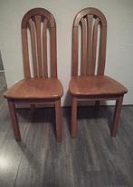 8 stuks erg mooie oerdegelijke blank eiken stoelen, Huis en Inrichting, Stoelen, Ophalen, Bruin, Vijf, Zes of meer stoelen