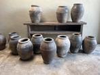 Oude kruik vaas pot olijfkruik olijfpot landelijk stoer, Huis en Inrichting, Woonaccessoires | Vazen, Overige kleuren, Aardewerk of Porselein