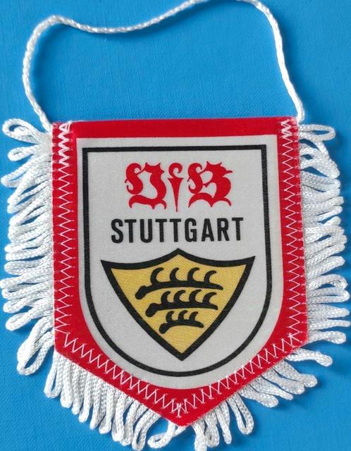 VfB Stuttgart 1990s prachtig vintage vaantje voetbal, Diversen, Vlaggen en Wimpels, Zo goed als nieuw, Ophalen of Verzenden