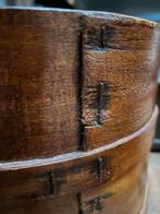Oude spanband emmer bak ton trommel landelijk brocante, Antiek en Kunst, Curiosa en Brocante, Ophalen of Verzenden