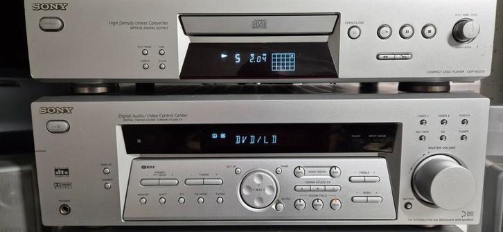 Sony STR-DE485 receiver CDP-XE270  cd speler set, Audio, Tv en Foto, Stereo-sets, Gebruikt, Cd-speler, Tuner of Radio, Sony, Losse componenten