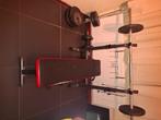 bankje plus halters, Sport en Fitness, Fitnessmaterialen, Ophalen, Gebruikt, Buik, Halterset