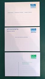 3x Adreswijziging AK46/47/49 Cijfers  1980-1986, Postzegels en Munten, Verzenden, Envelop